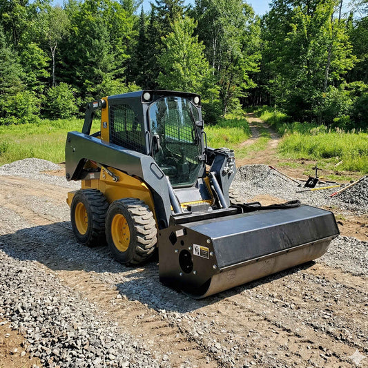 skid steer vibratory roller