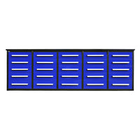 10' Heavy Duty Workbench with 25 Drawers#color_blue