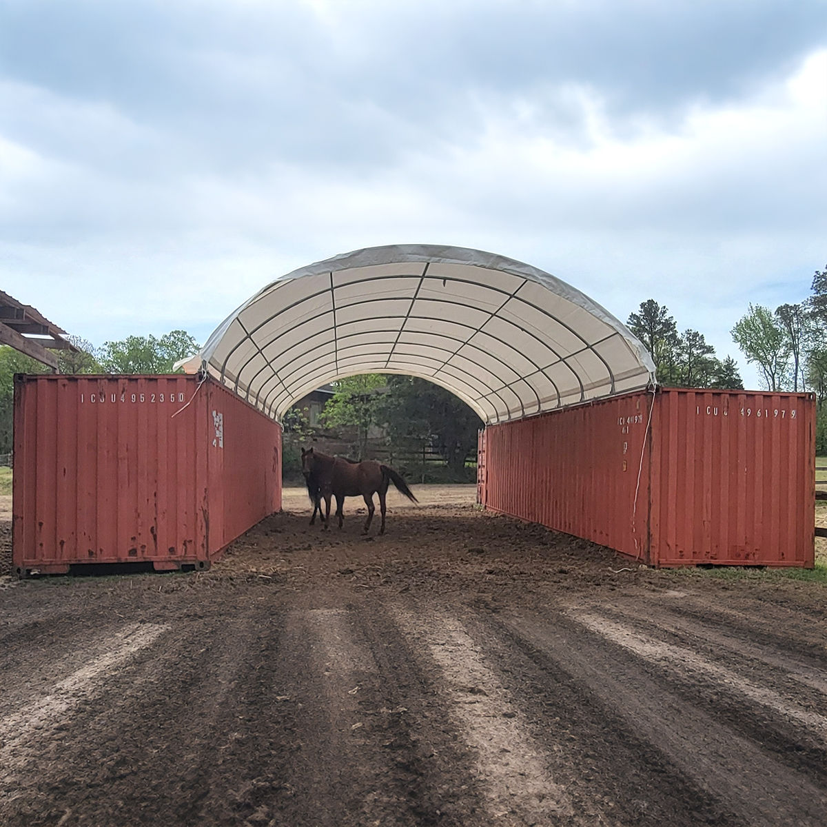 20'x40' container shelter customer pic