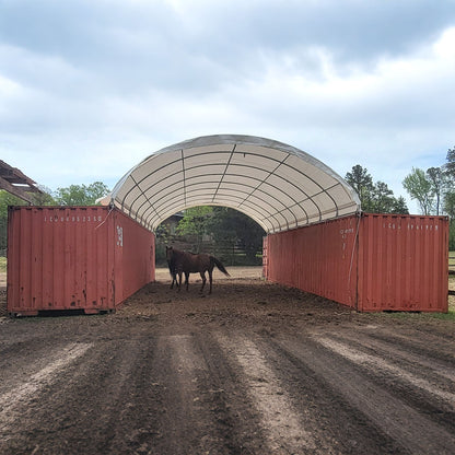 20'x40' container shelter customer pic
