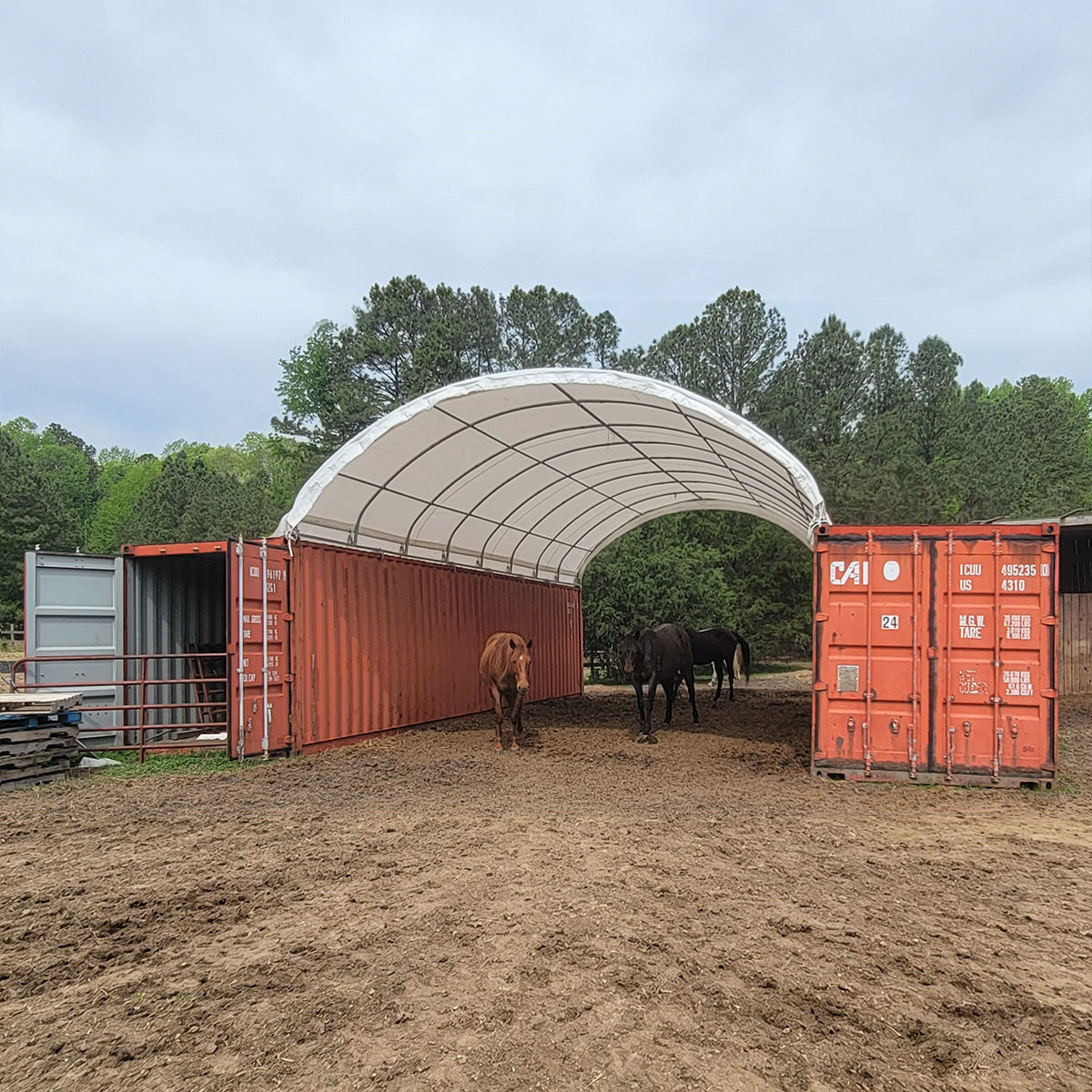 20'x40' container shelter customer pic