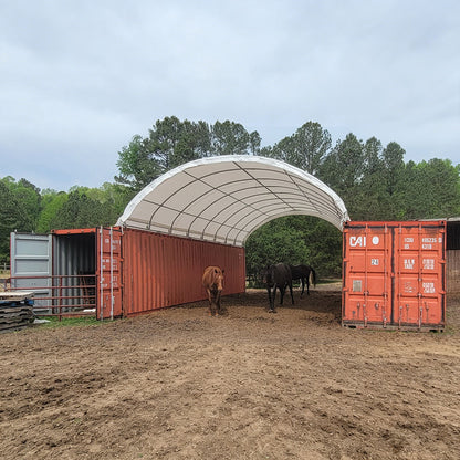 20'x40' container shelter customer pic