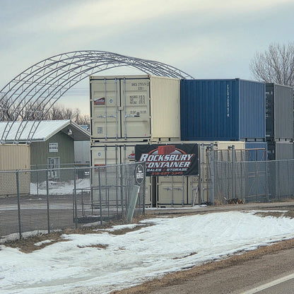 40'x40'x15' Double Truss Shipping Container Canopy Shelter