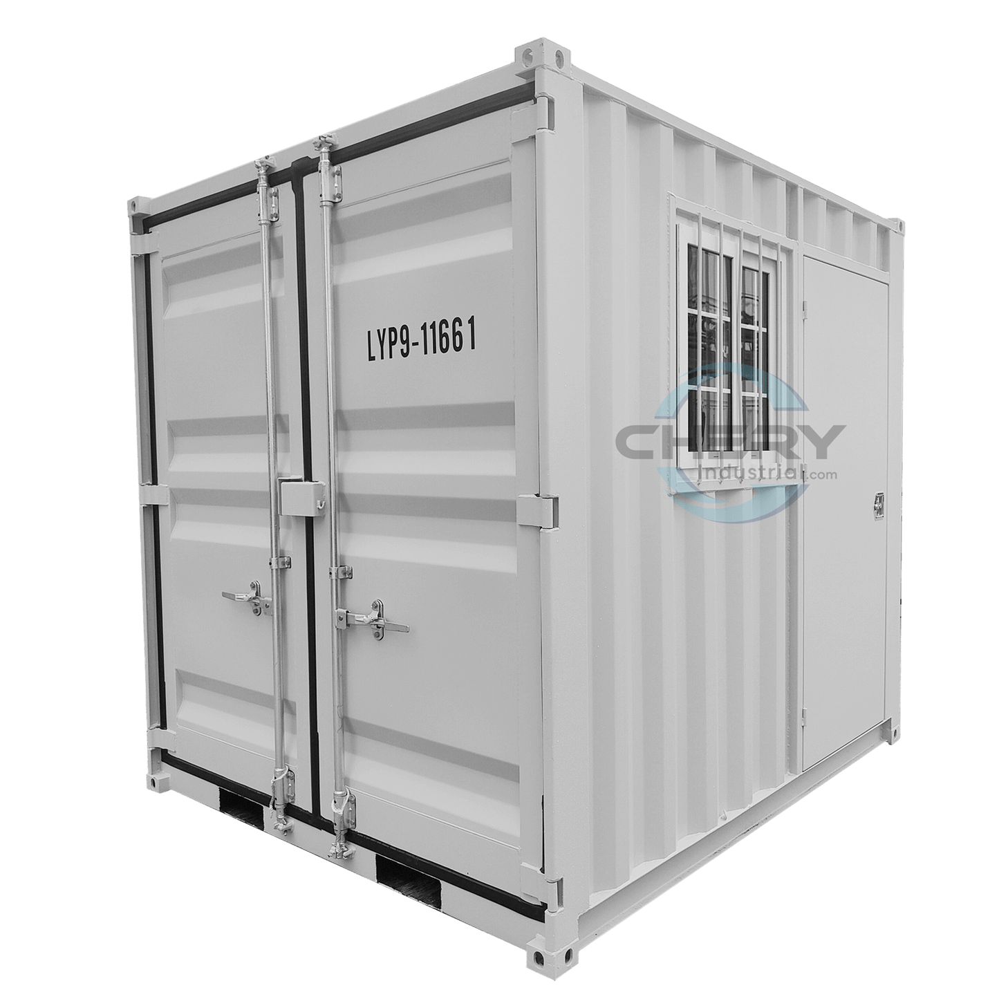 9ft Small Cubic Shipping Container#color_light grey