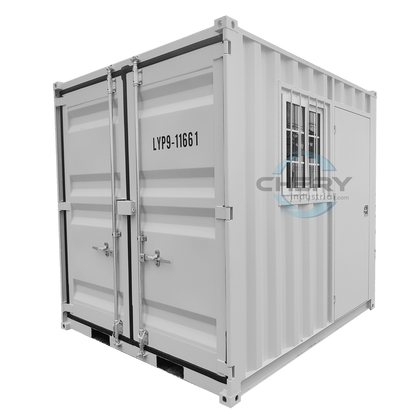 9ft Small Cubic Shipping Container#color_light grey