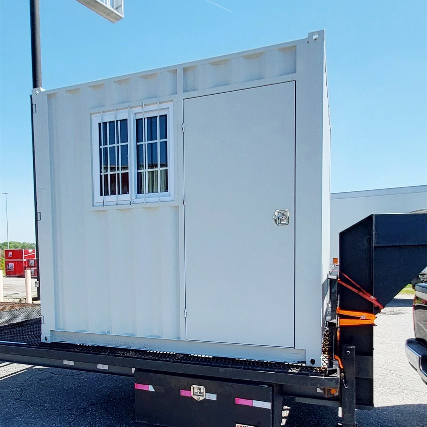 9ft Small Cubic Shipping Container#color_light grey