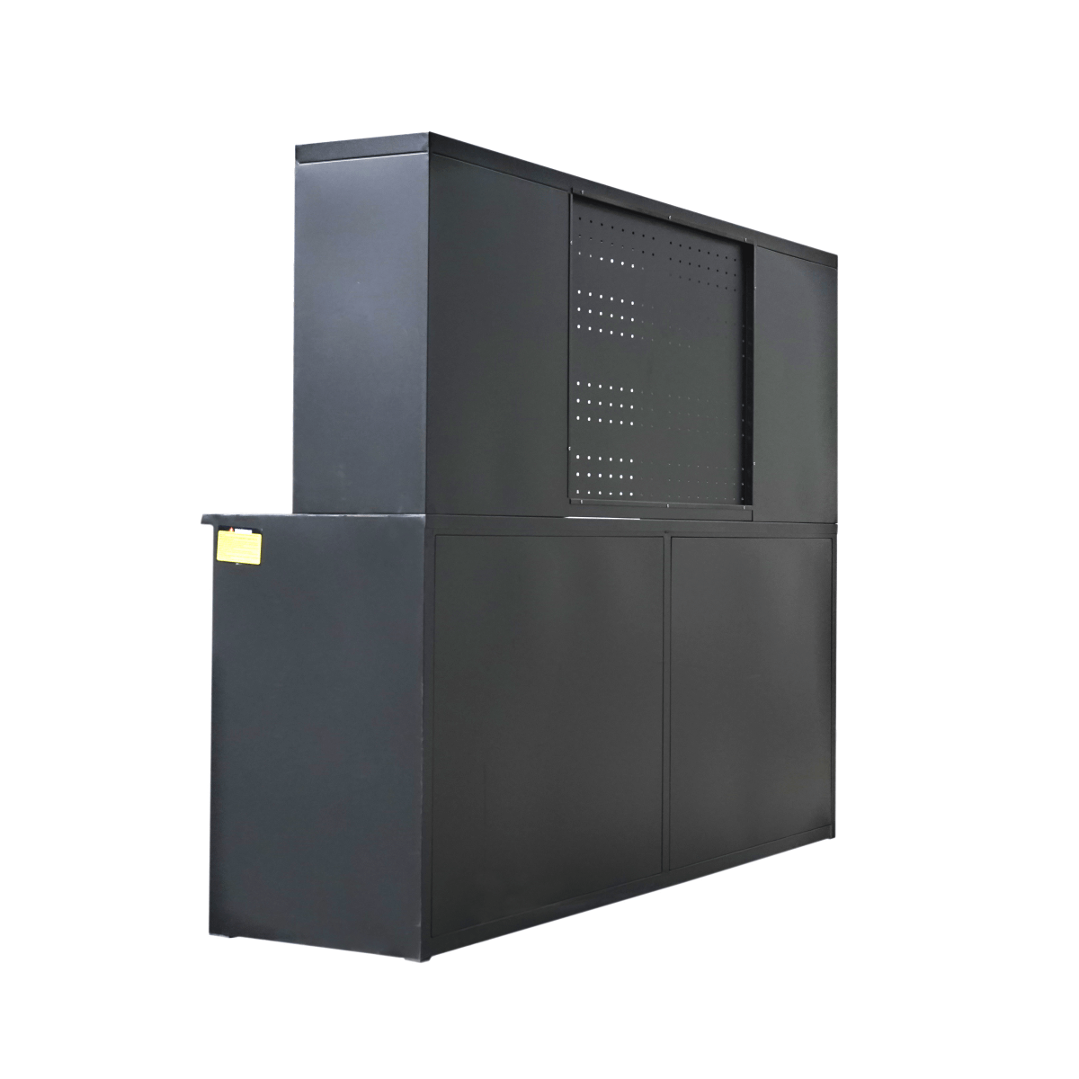 7' Garage Storage Cabinet with Workbench (18 Drawers & 4 Cabinets & Pegboard)#color_Blue