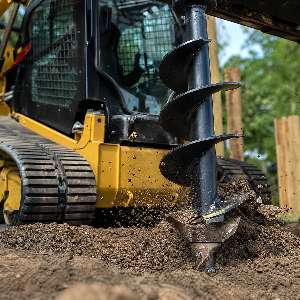 Skid steer auger