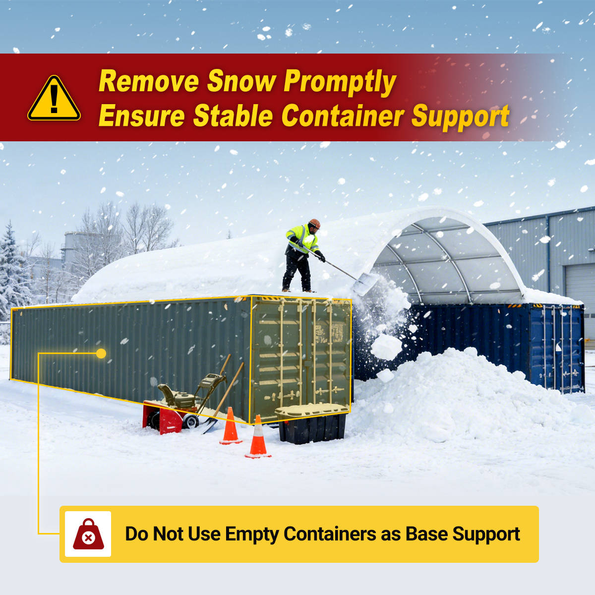 20'x40' Shipping Container Canopy Shelter