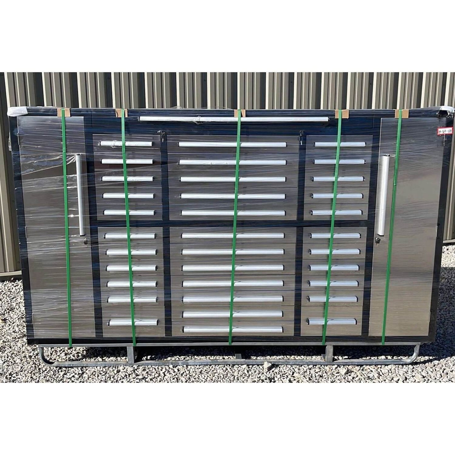 9ft Storage Cabinet (34 Drawers)  with package