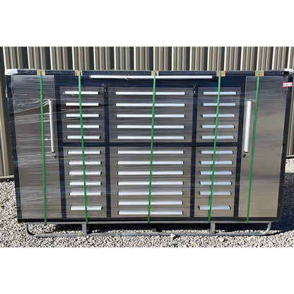 9ft Storage Cabinet (34 Drawers)  with package